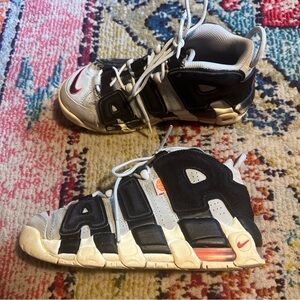 Nike Air More Uptempo '96 Hoops Photon Dust University Red big kids size 5.5